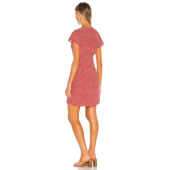 Rails Red Floral Daisies Dress Size Large - Picture 4 of 11